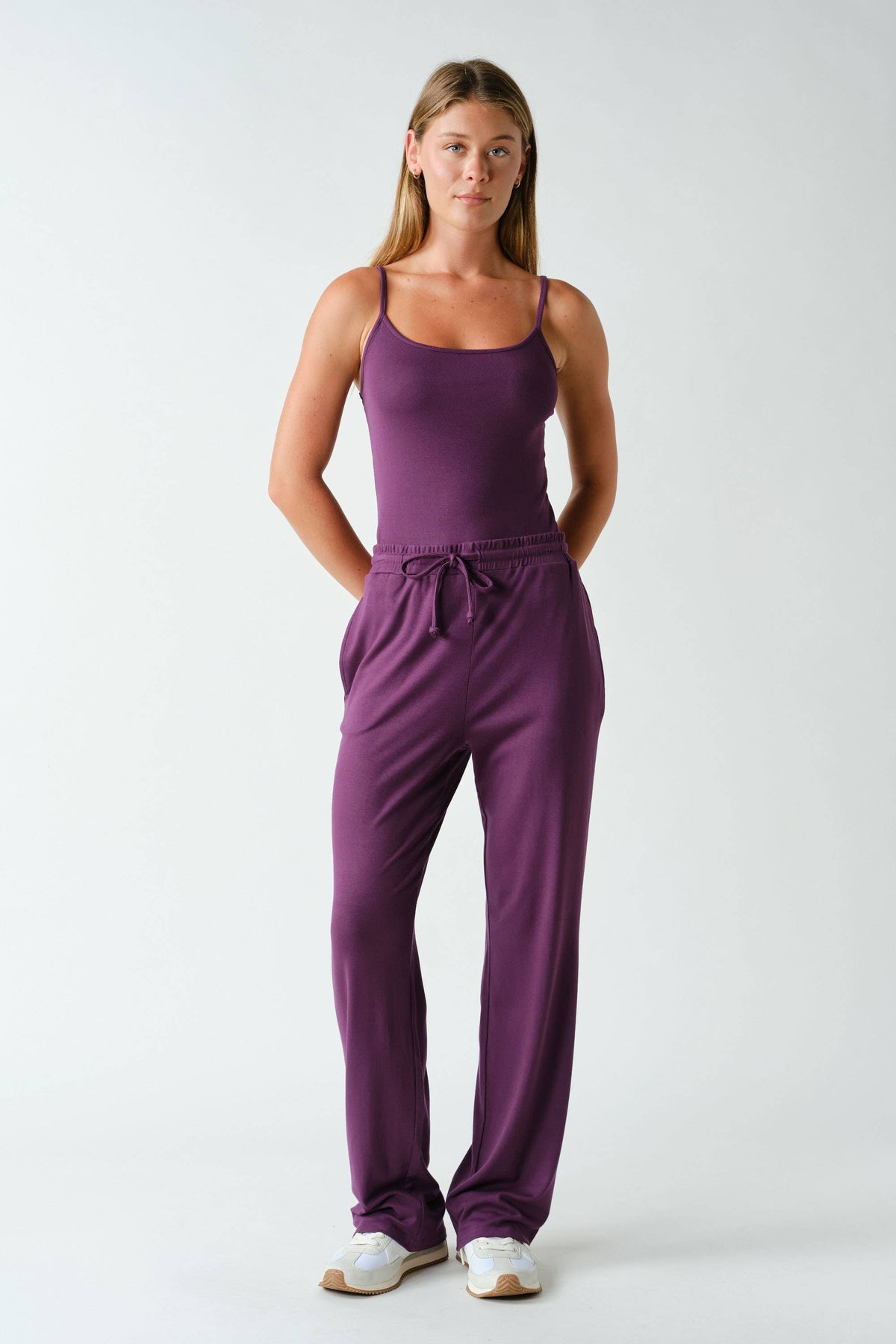 Mono B Marlow Soft-Knit Cami Lounge Set - Sycamore
