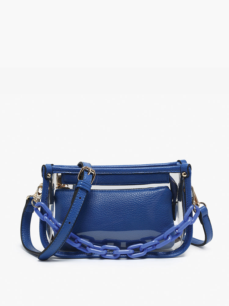 Jessica Clear Crossbody Bag with Inner Bag