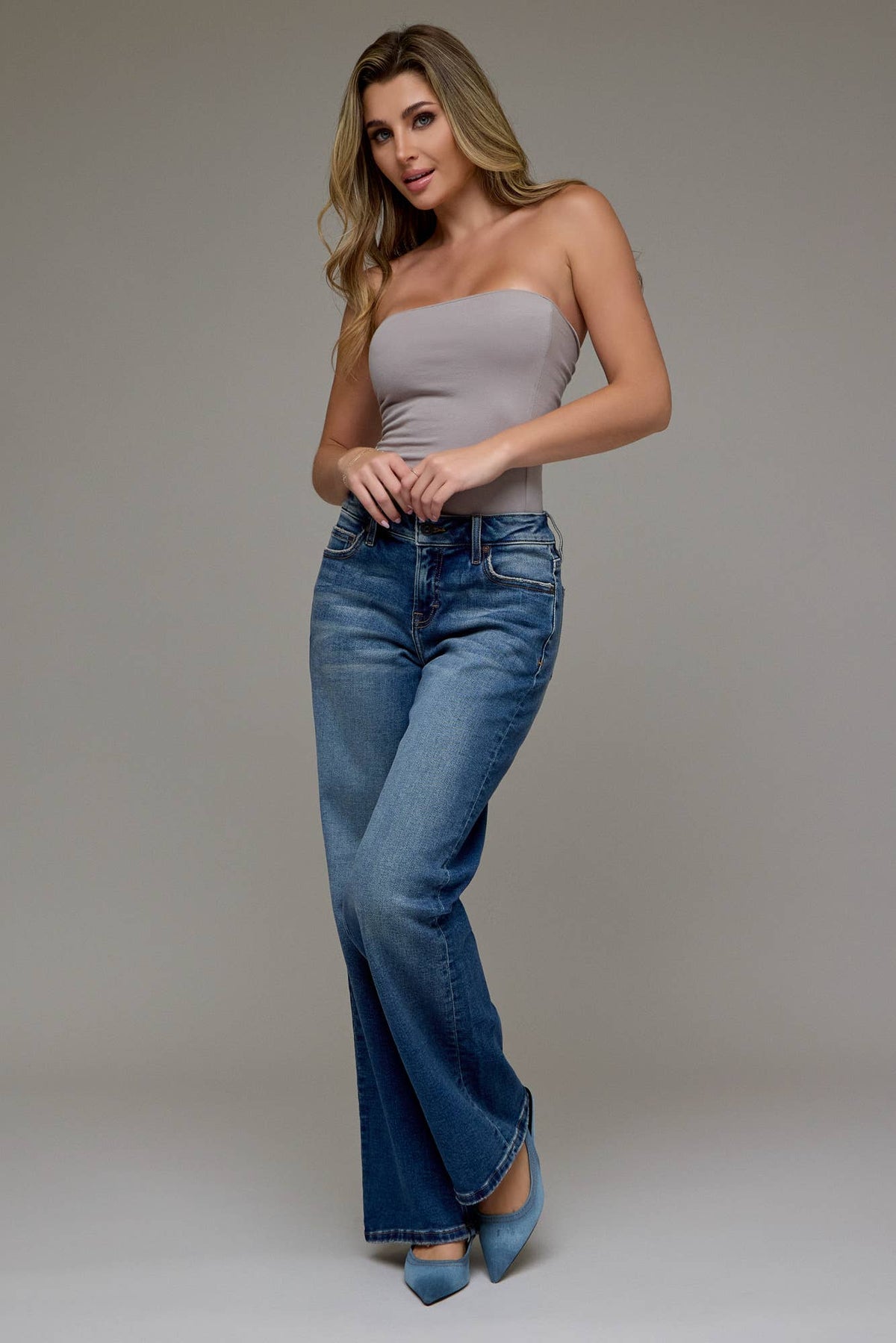 Dark Vintage Mid Rise 31" Inseam Dad Jeans