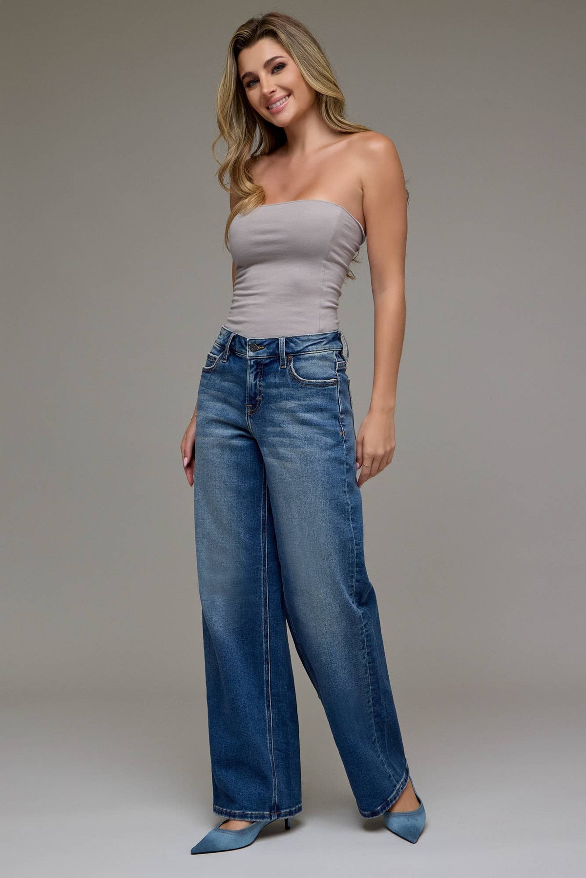 Dark Vintage Mid Rise 31" Inseam Dad Jeans