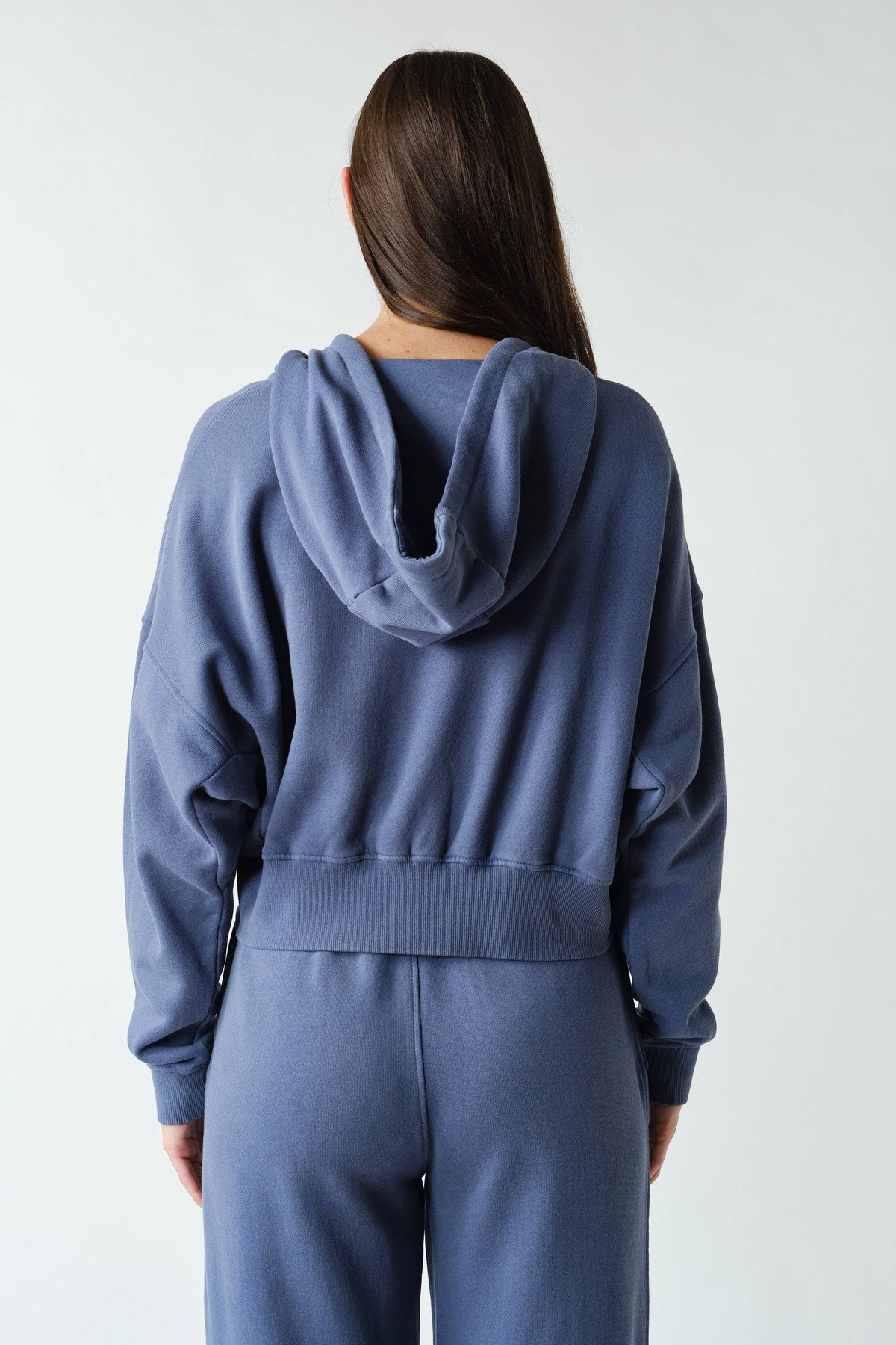 Mono B Urban Ease Mineral Wash Hoodie Jacket - Coffee Bean