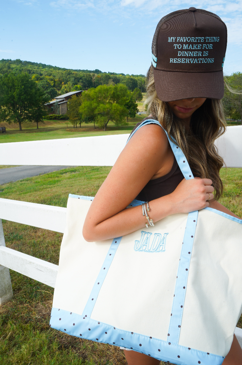 Favorite Thing is Reservations - Brown Trucker Hat