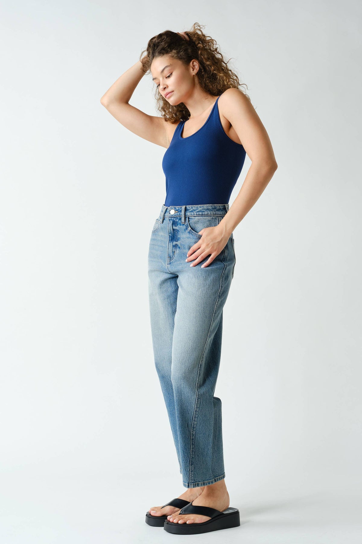 Mono B Classic Seamless Ribbed Tank Top