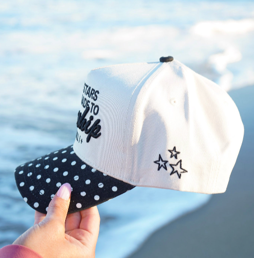 Stars Were Made to Worship Black Polka Dot Trucker Hat