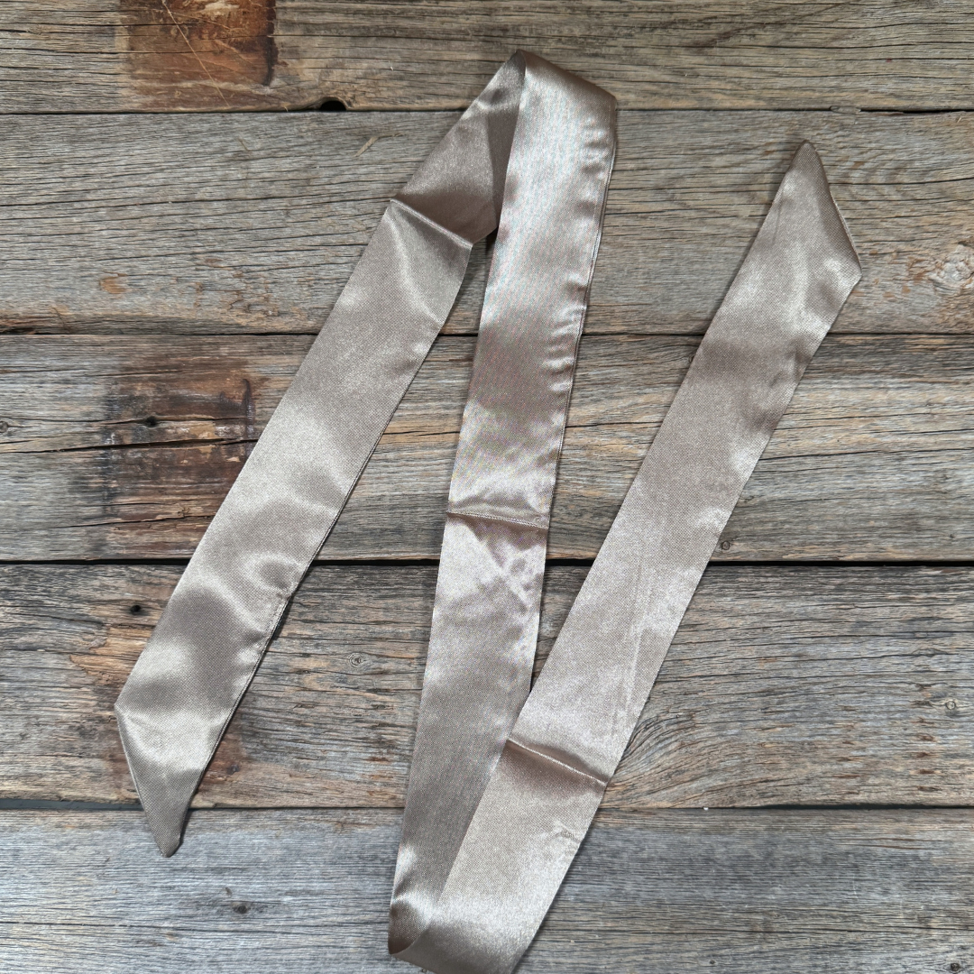 Tan Western Skinny Mini Wild Rag Scarf / Cowgirl Necktie #TW303