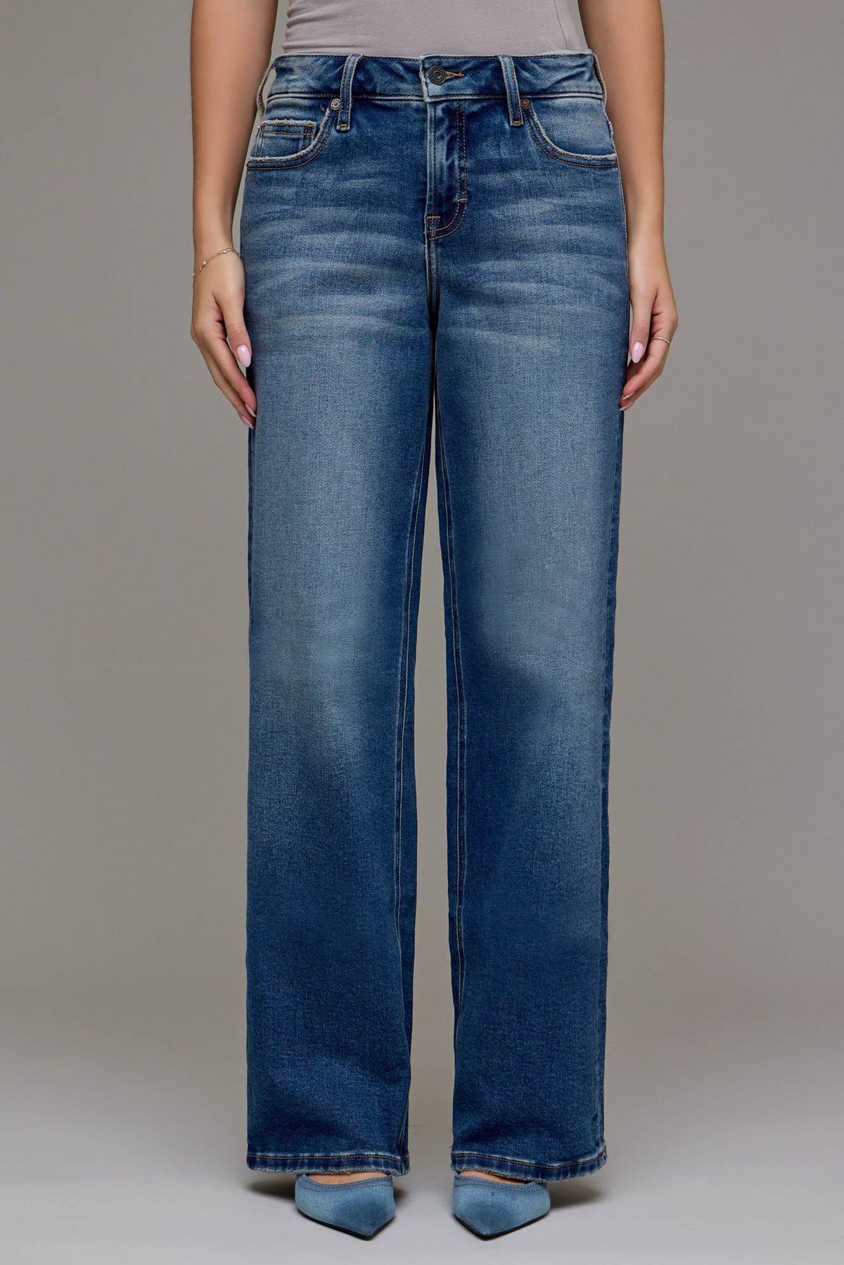 Dark Vintage Mid Rise 31" Inseam Dad Jeans