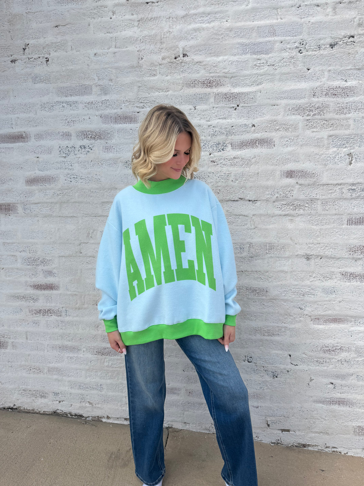 Amen 2-Sided Mock Sweatshirt