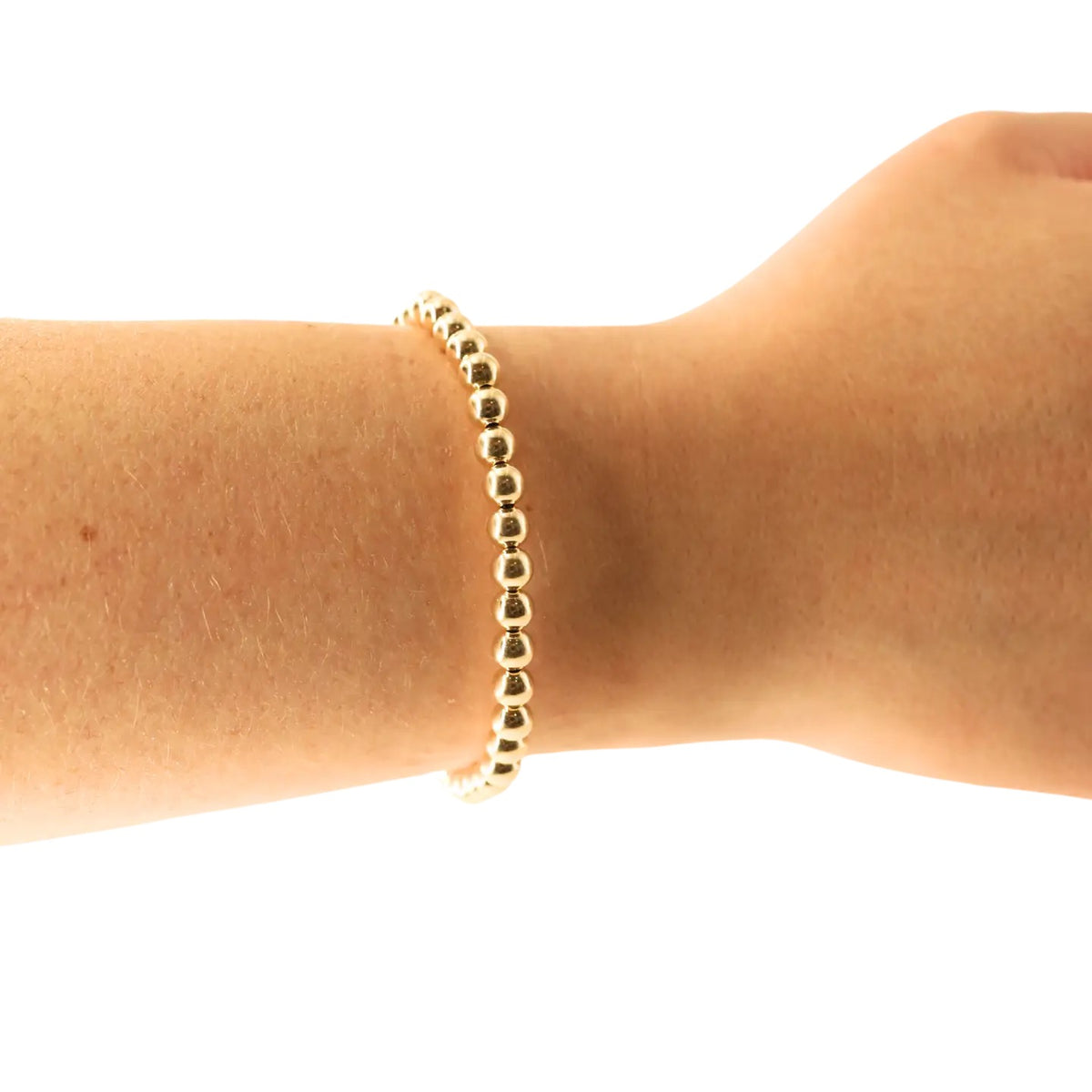 Beaded Blondes 5 mm Gold-Filled Stretch Bracelet