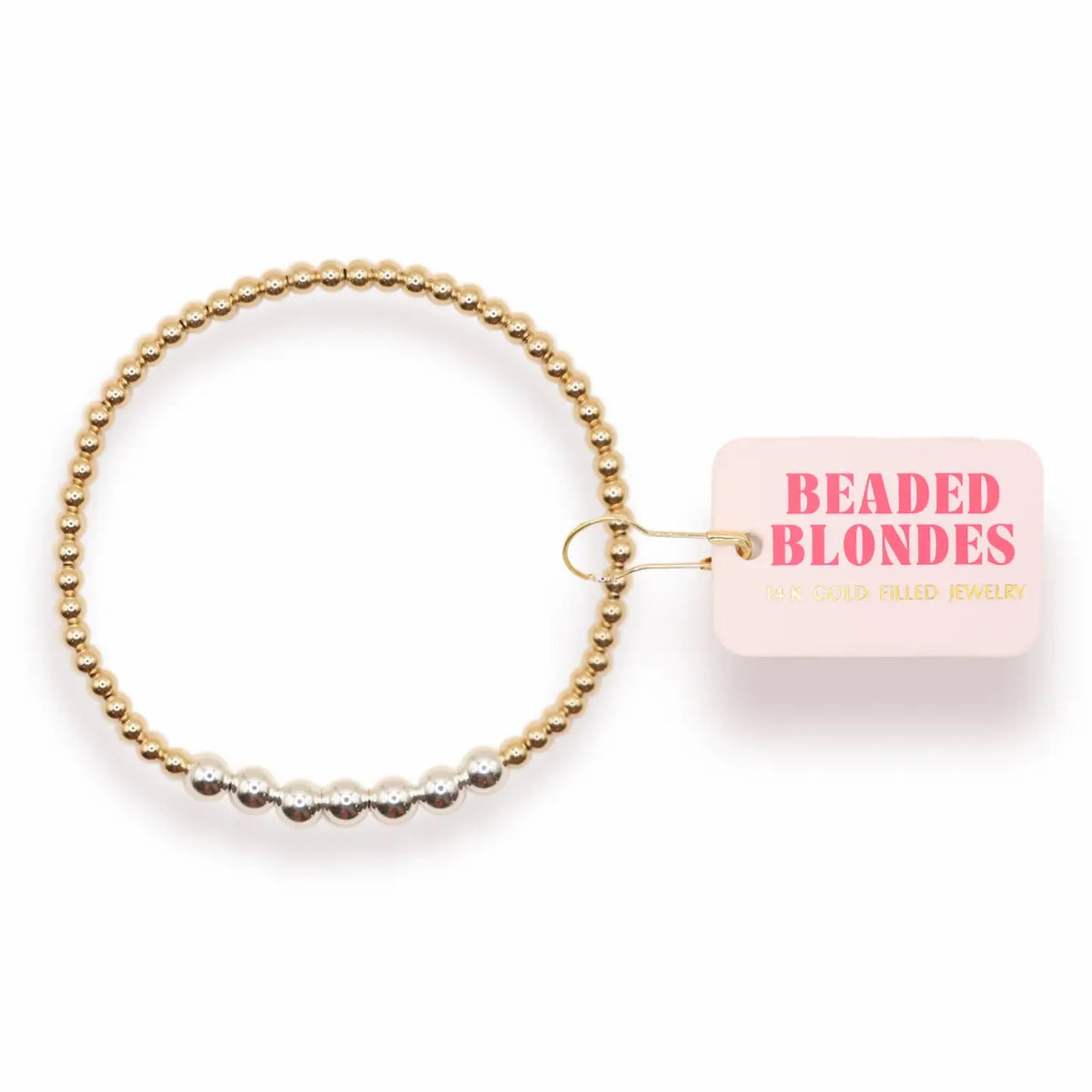 Beaded Blondes Lucky Sterling Silver Beaded Bracelet