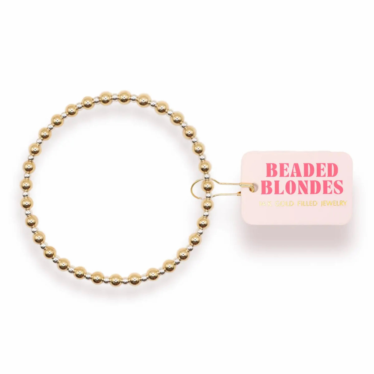Beaded Blondes Mini Katy Gold & Silver Beaded Bracelet
