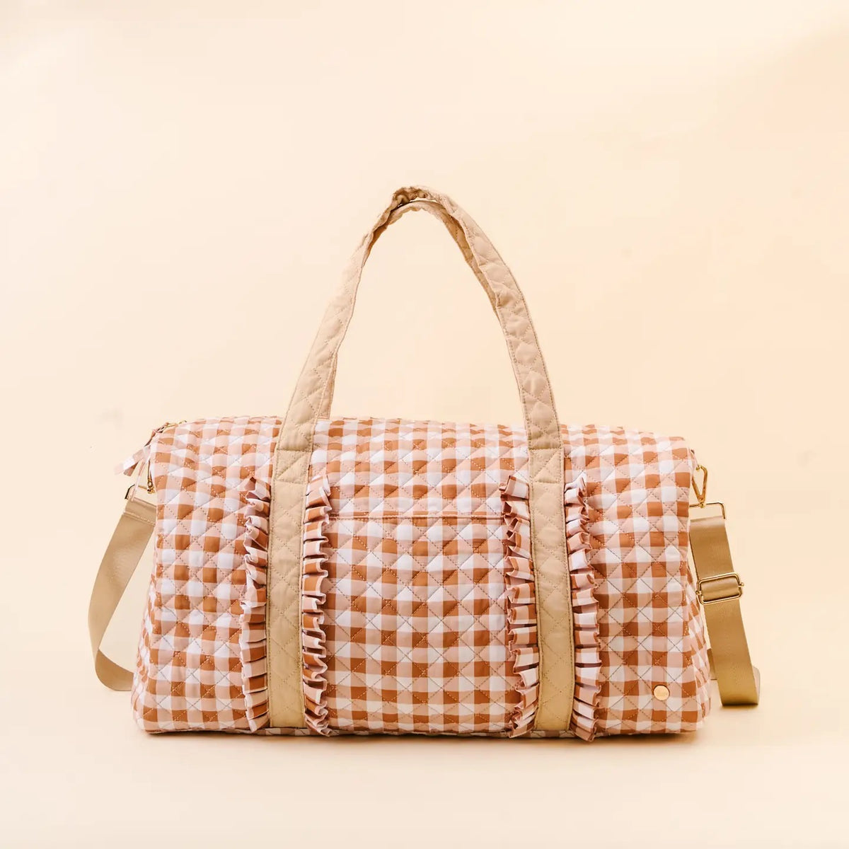 On-the-Go Quilted Weekender Bag - Maple Gingham