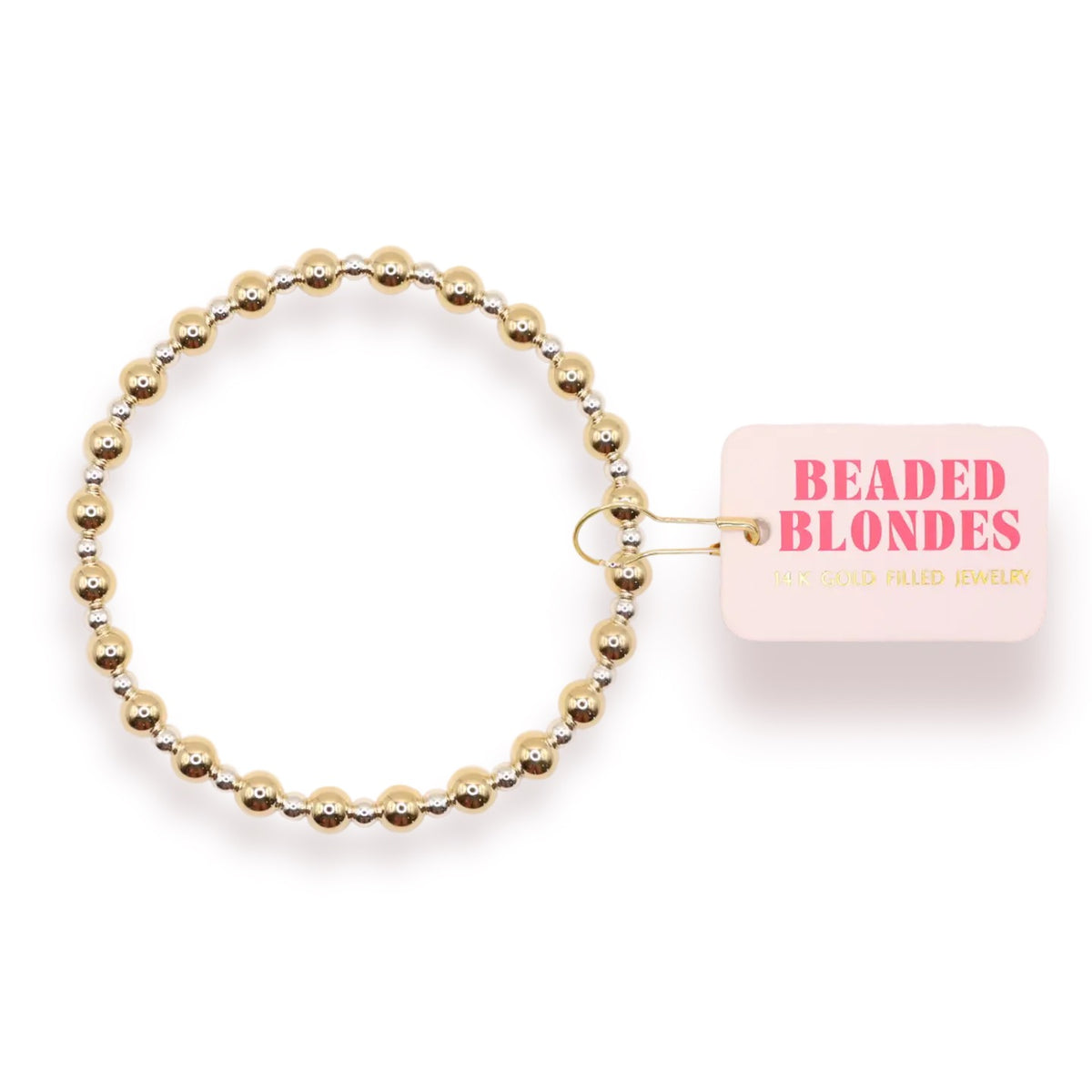 Beaded Blondes Katy Gold & Silver Beaded Bracelet