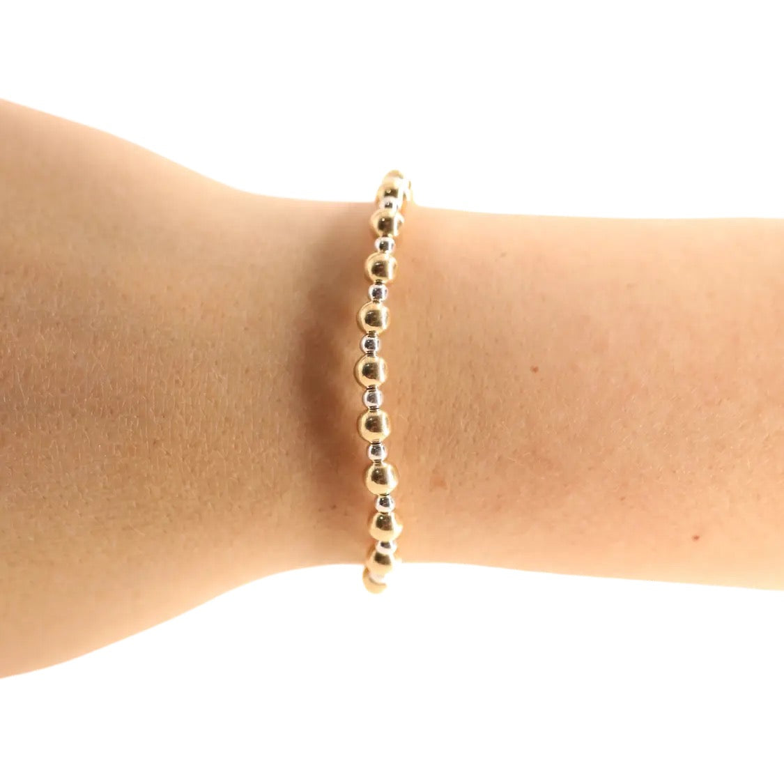 Beaded Blondes Katy Gold & Silver Beaded Bracelet