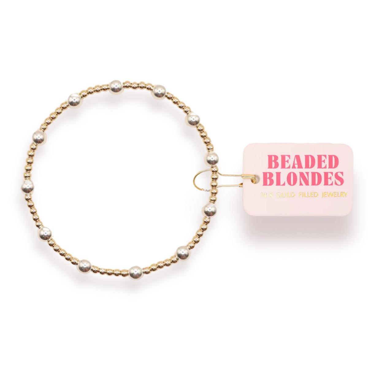 Beaded Blondes Lively Gold & Silver Beaded Bracelet