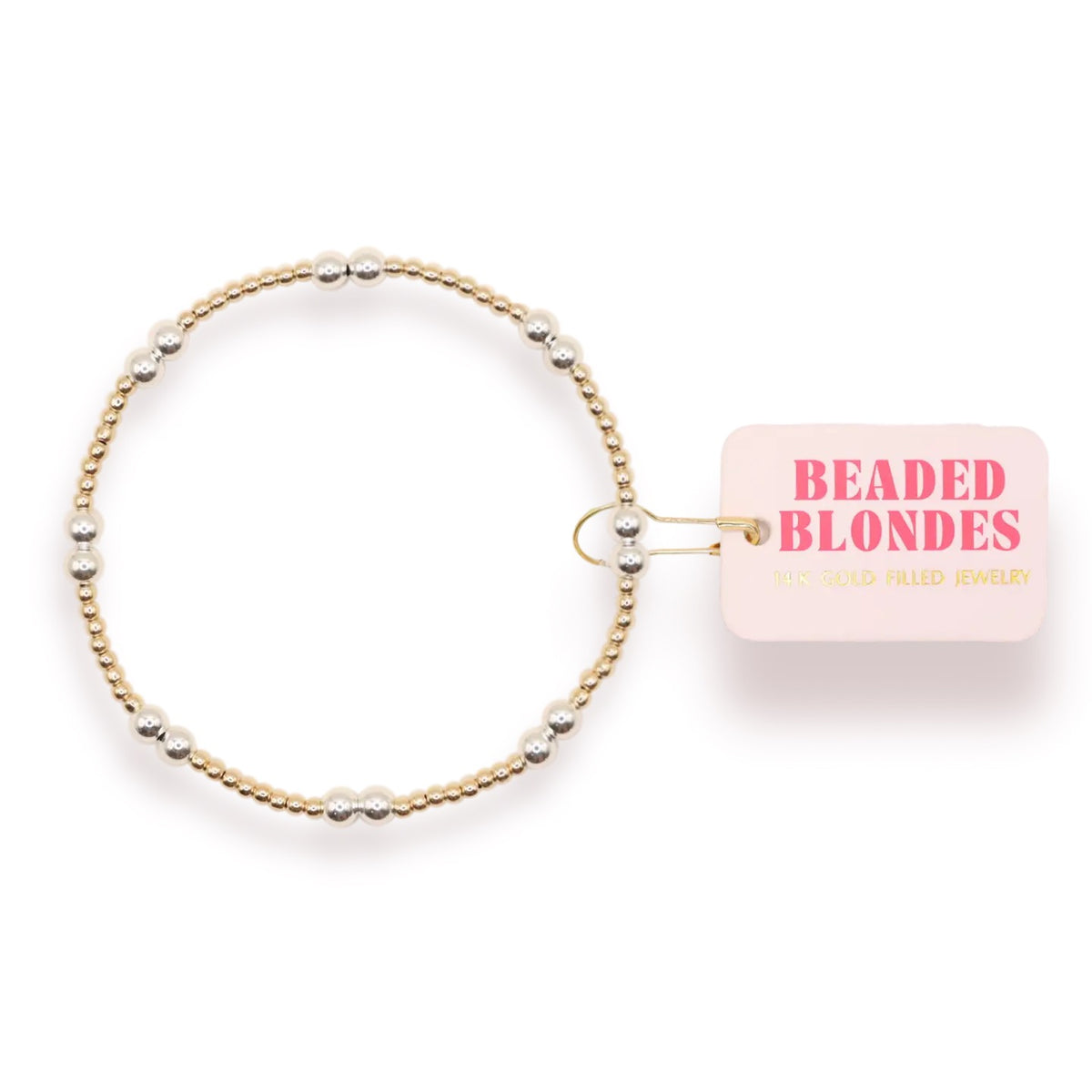 Beaded Blondes Leah Gold & Silver Bracelet