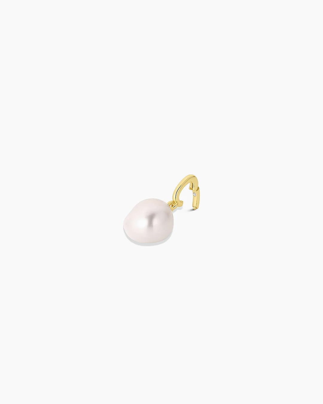 Gorjana Pearl Parker Charm - Silver/Pearl