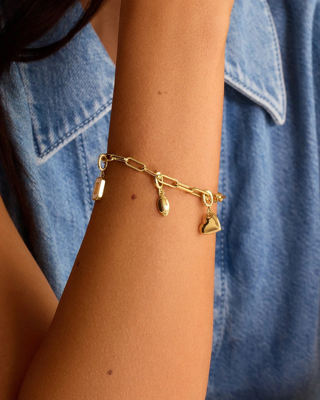 Gorjana Varsity Parker Football Charm - Gold