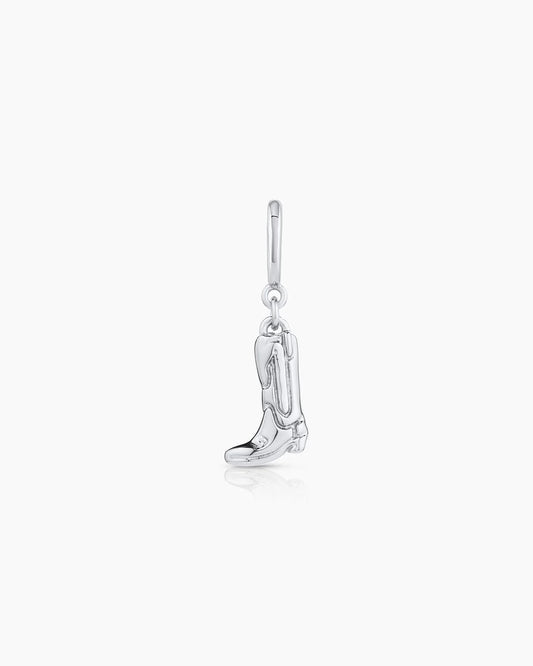 Gorjana Cowboy Boot Parker Charm - Silver