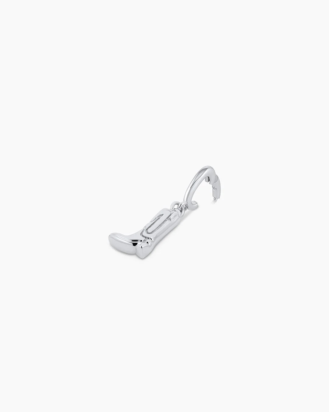 Gorjana Cowboy Boot Parker Charm - Silver