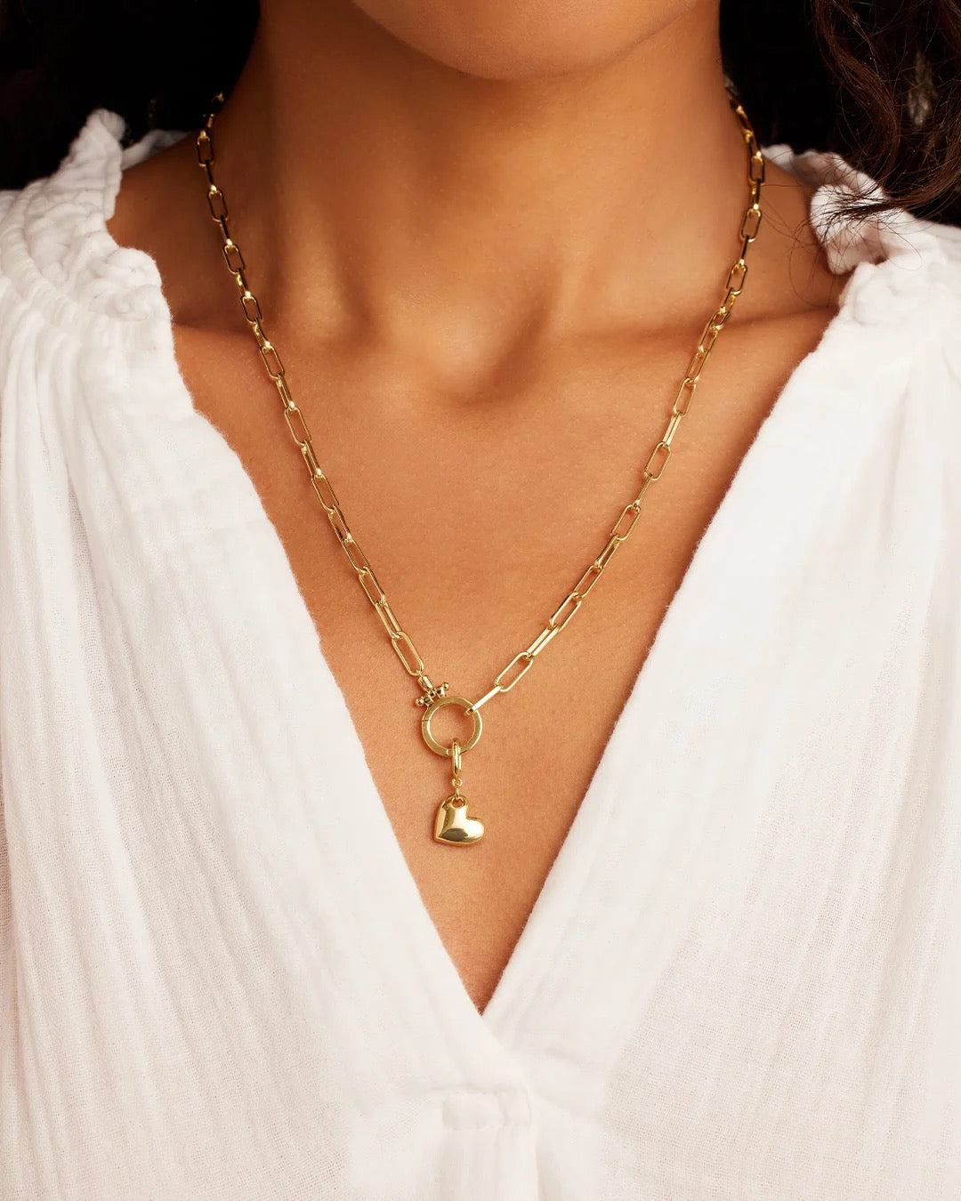 Gorjana Lou Heart Parker Charm - Gold