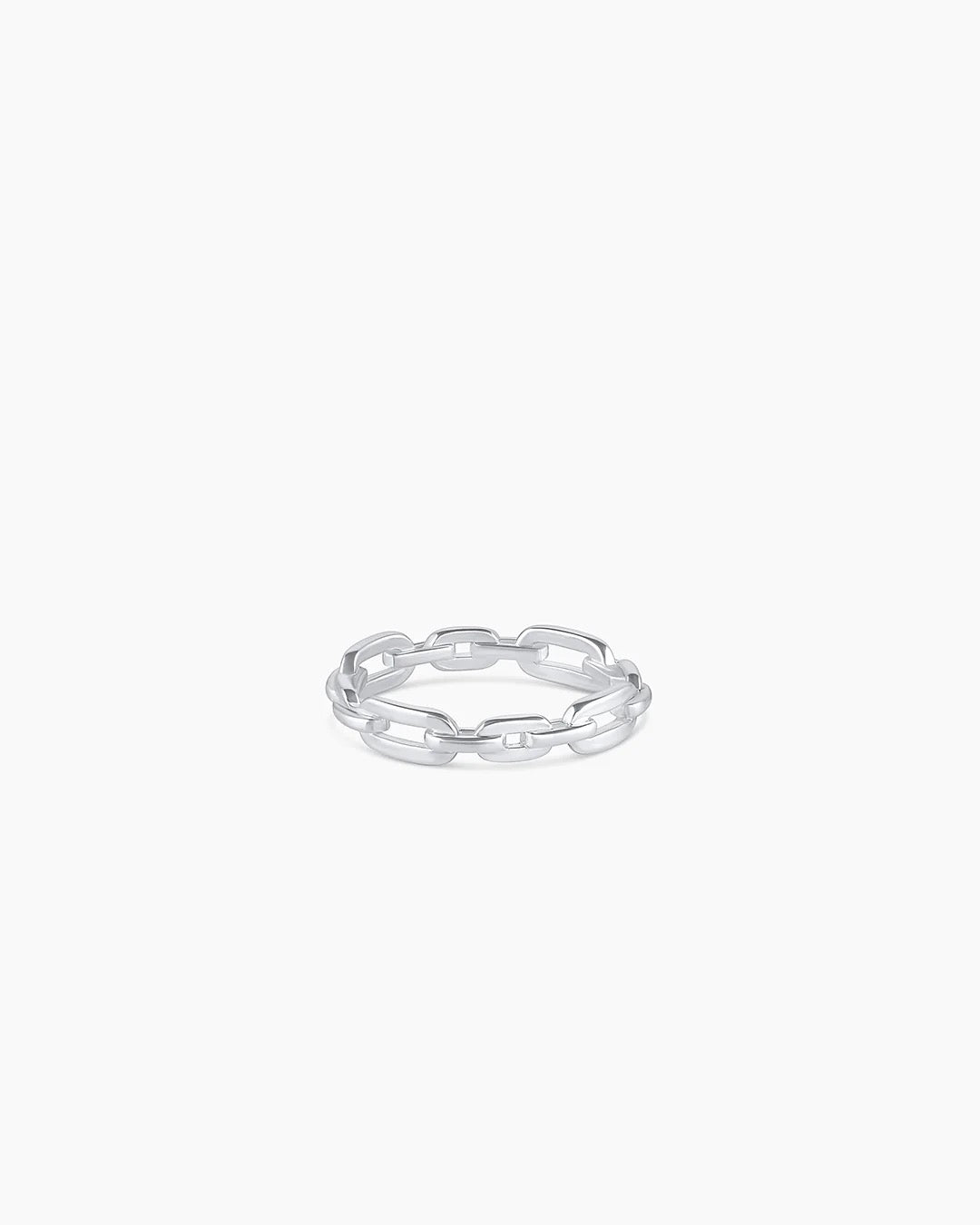Gorjana Parker Link Ring - Silver, Size 8
