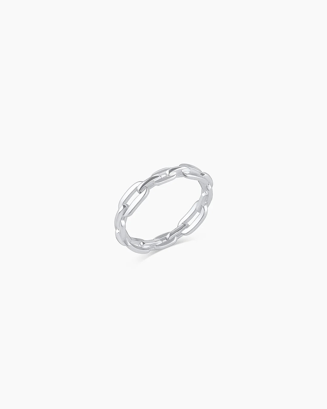 Gorjana Parker Link Ring - Silver, Size 8