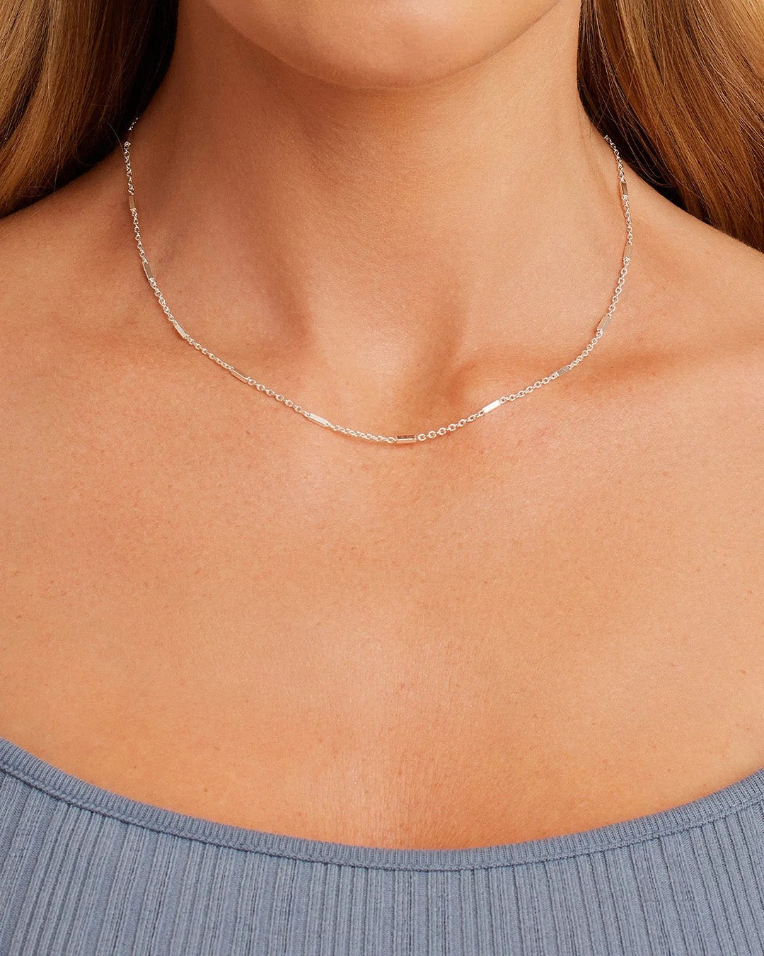 Gorjana Tatum Necklace - Silver, 16 Inch