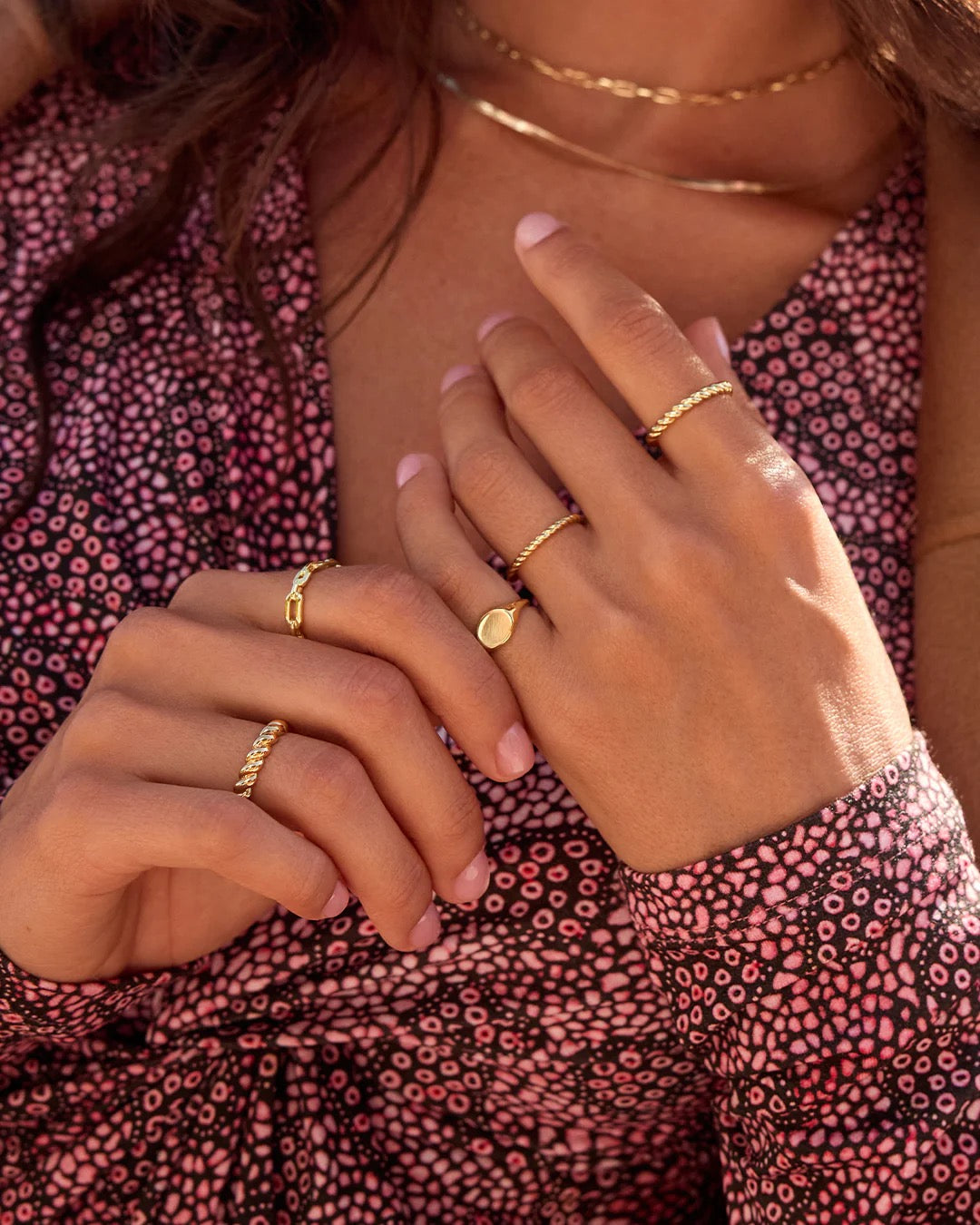 Gorjana Parker Link Ring - Gold, Size 7