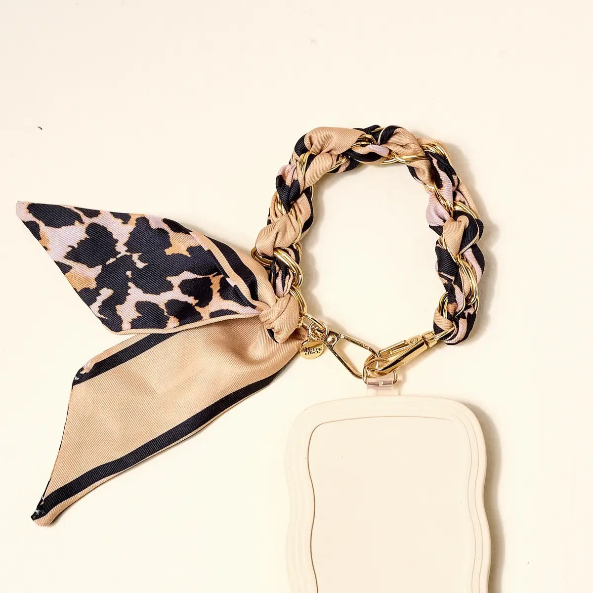 Call Me Later Phone Scarf - Cheetah