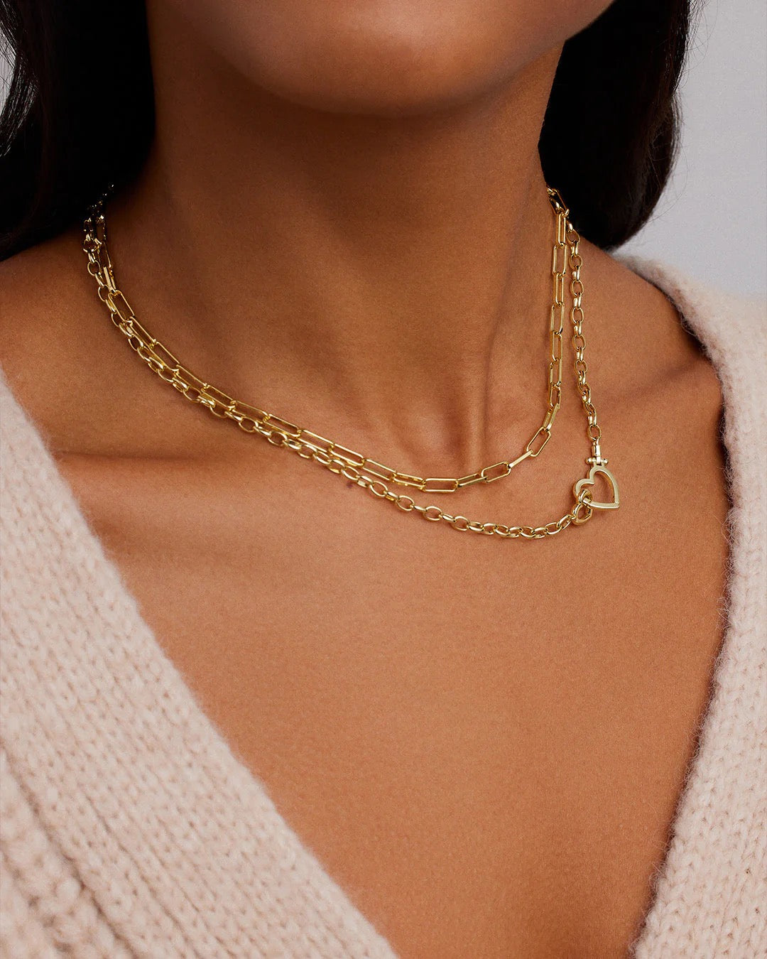 Gorjana Parker Heart Necklace - Gold