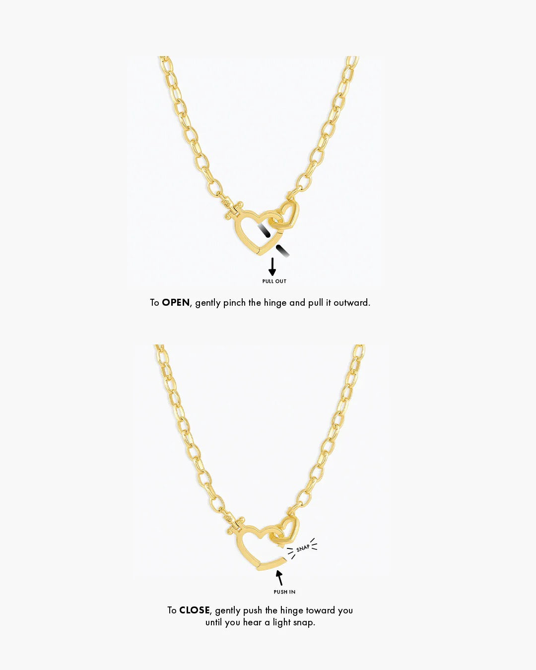 Gorjana Parker Heart Necklace - Gold