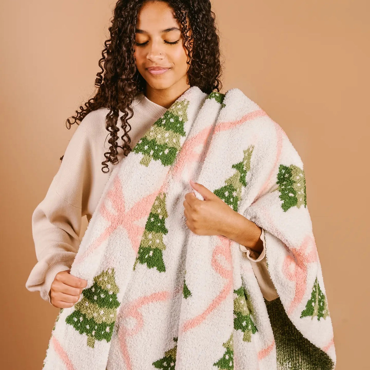 Cozy Dreams Luxe Blanket - Twinkling Trees