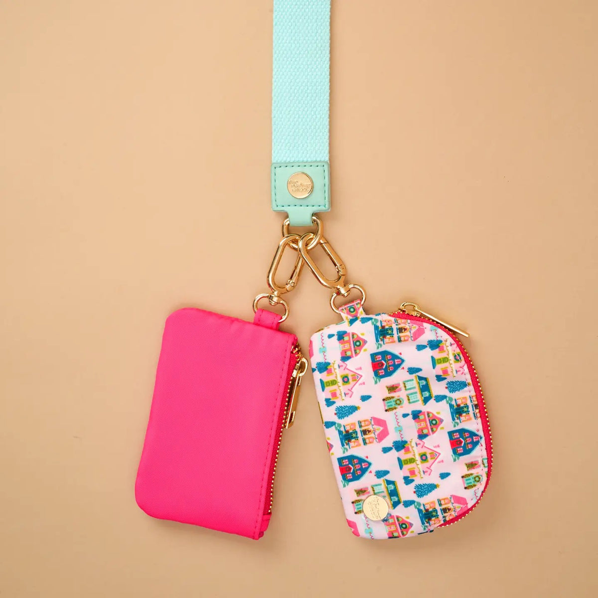 Dynamic Duo Pouch Wristlet - Sugarplum Lane