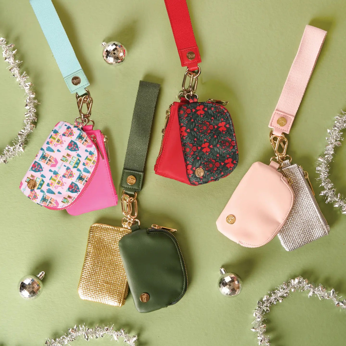 Dynamic Duo Pouch Wristlet - Sugarplum Lane