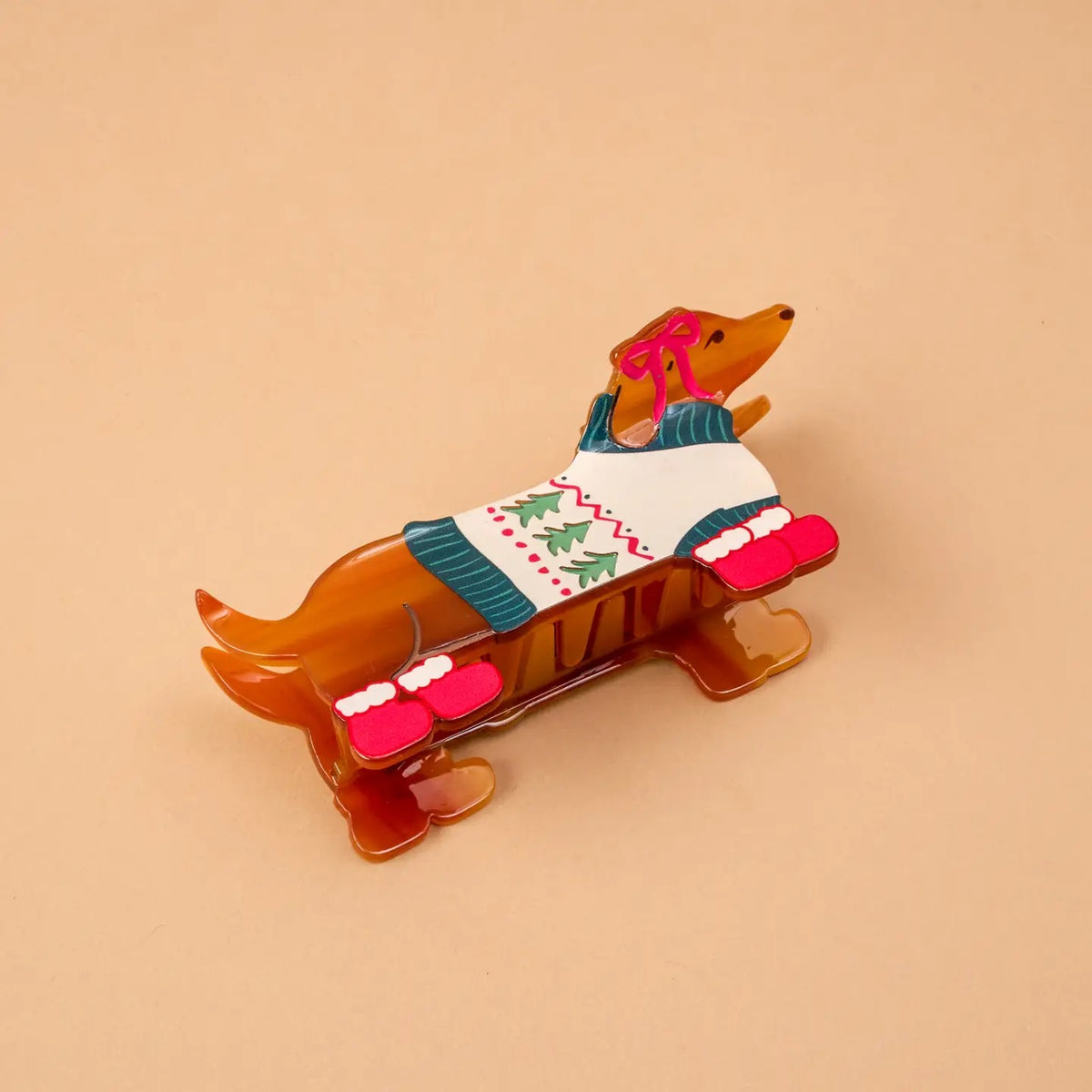 Shape Up Claw Clip - Dashing Dachshund