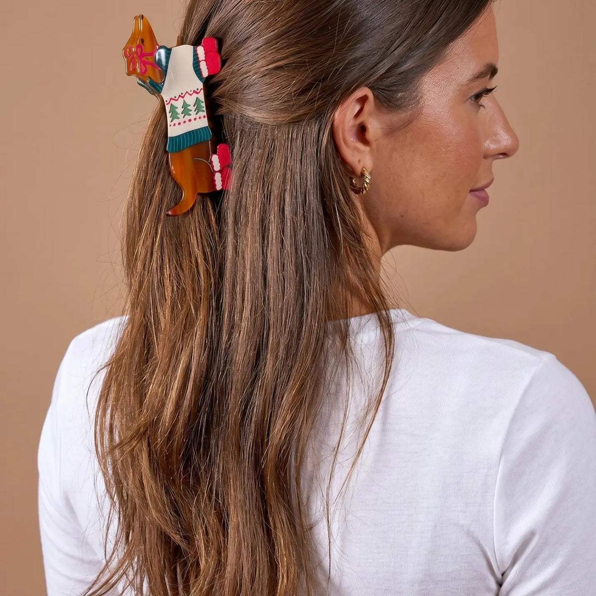 Shape Up Claw Clip - Dashing Dachshund