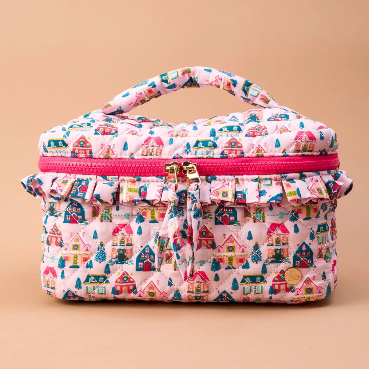 Glam & Go Quilted Cosmetic Bag - Sugarplum Lane