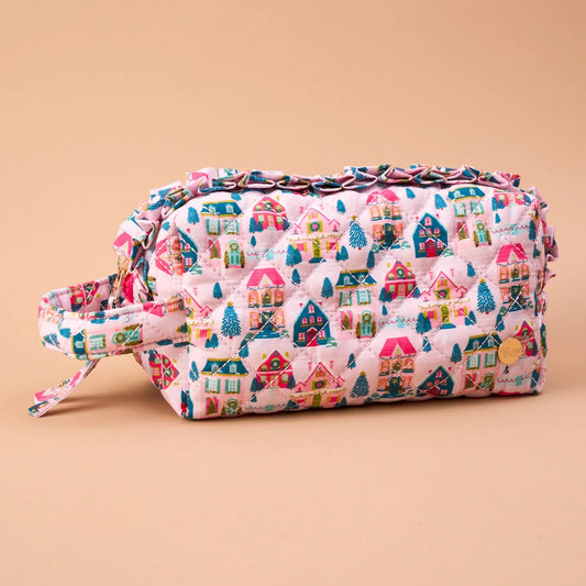 Essentials Quilted Cosmetic Pouch - Sugarplum Lane