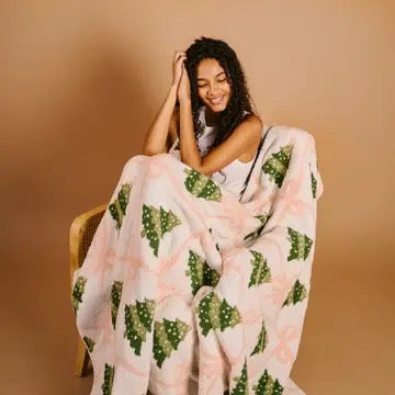Cozy Dreams Luxe Blanket - Twinkling Trees