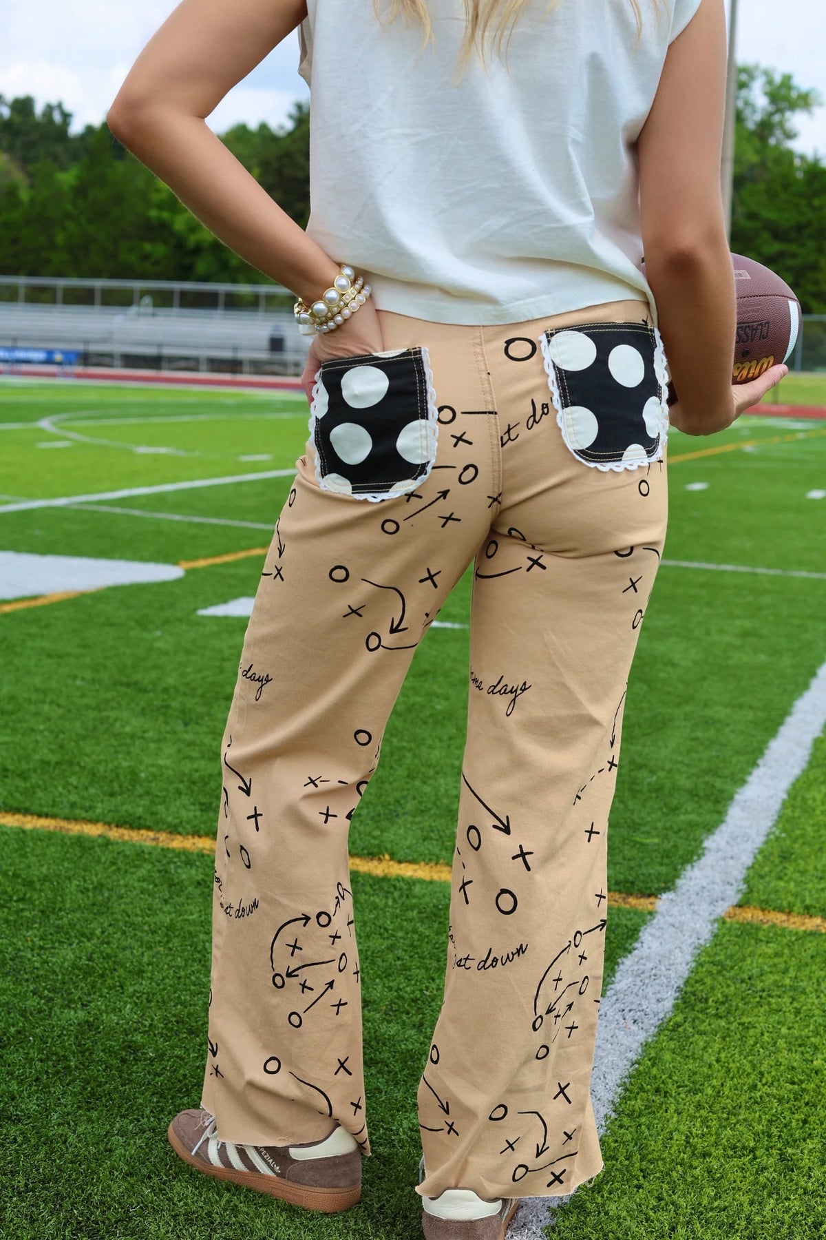Football Tan Denim