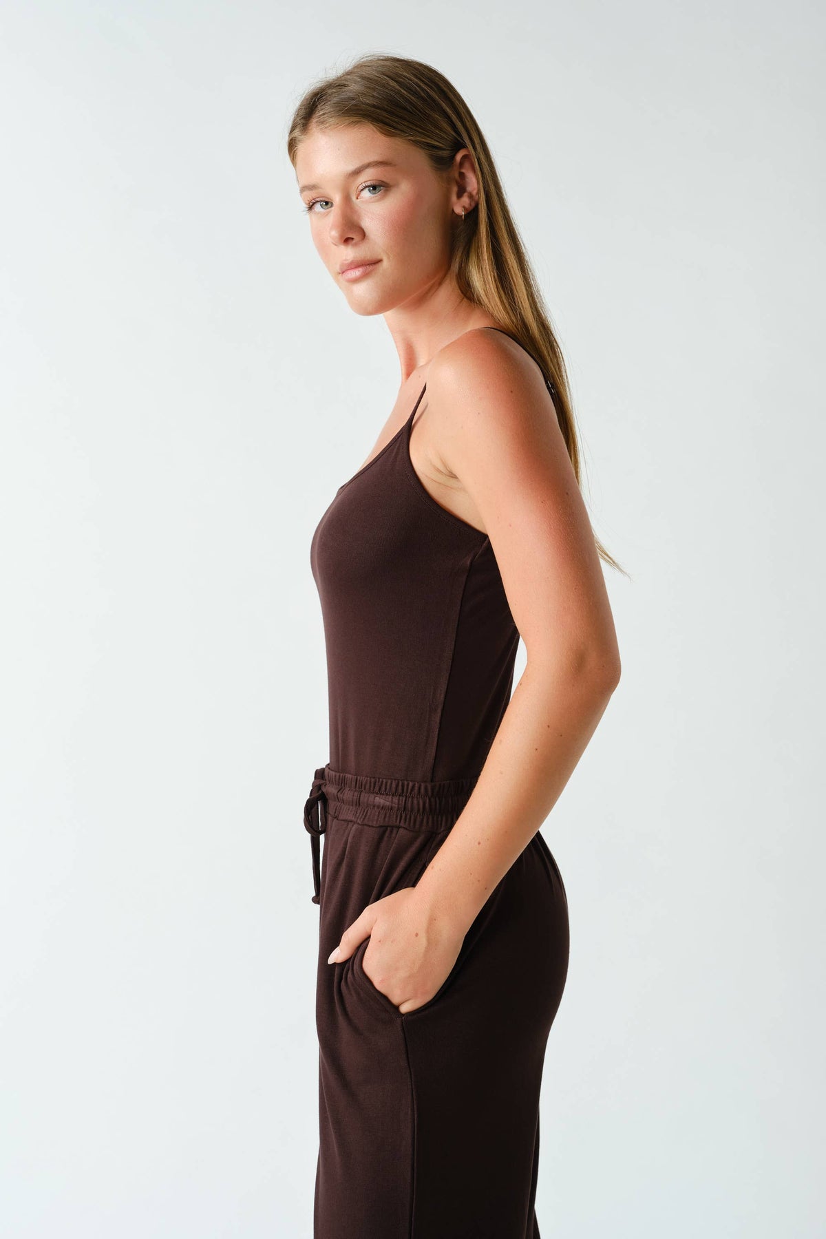 Mono B Marlow Soft-Knit Cami Lounge Set - Sycamore
