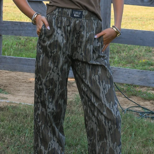 Lulu Mac Mossy Oak Bottomland Cotton Camo Pants